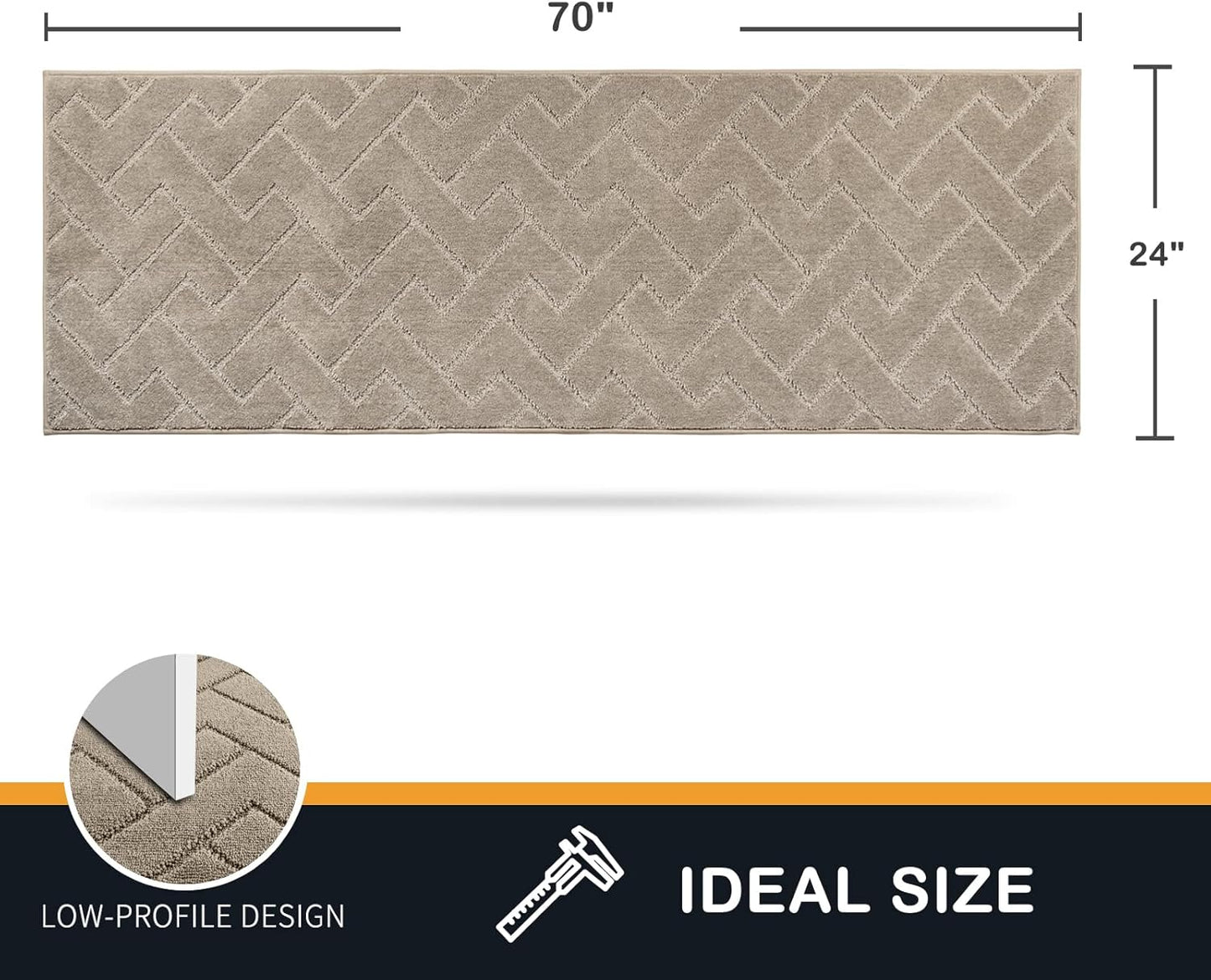 PURRUGS Dirt Trapping Door Mat 20" x 31.5", Non-Slip Machine Washable Entry Rug, Dog Doormat, Indoor Front Door Mat, Super Absorbent Entryway Rug for Muddy Shoes & Paws, Taupe