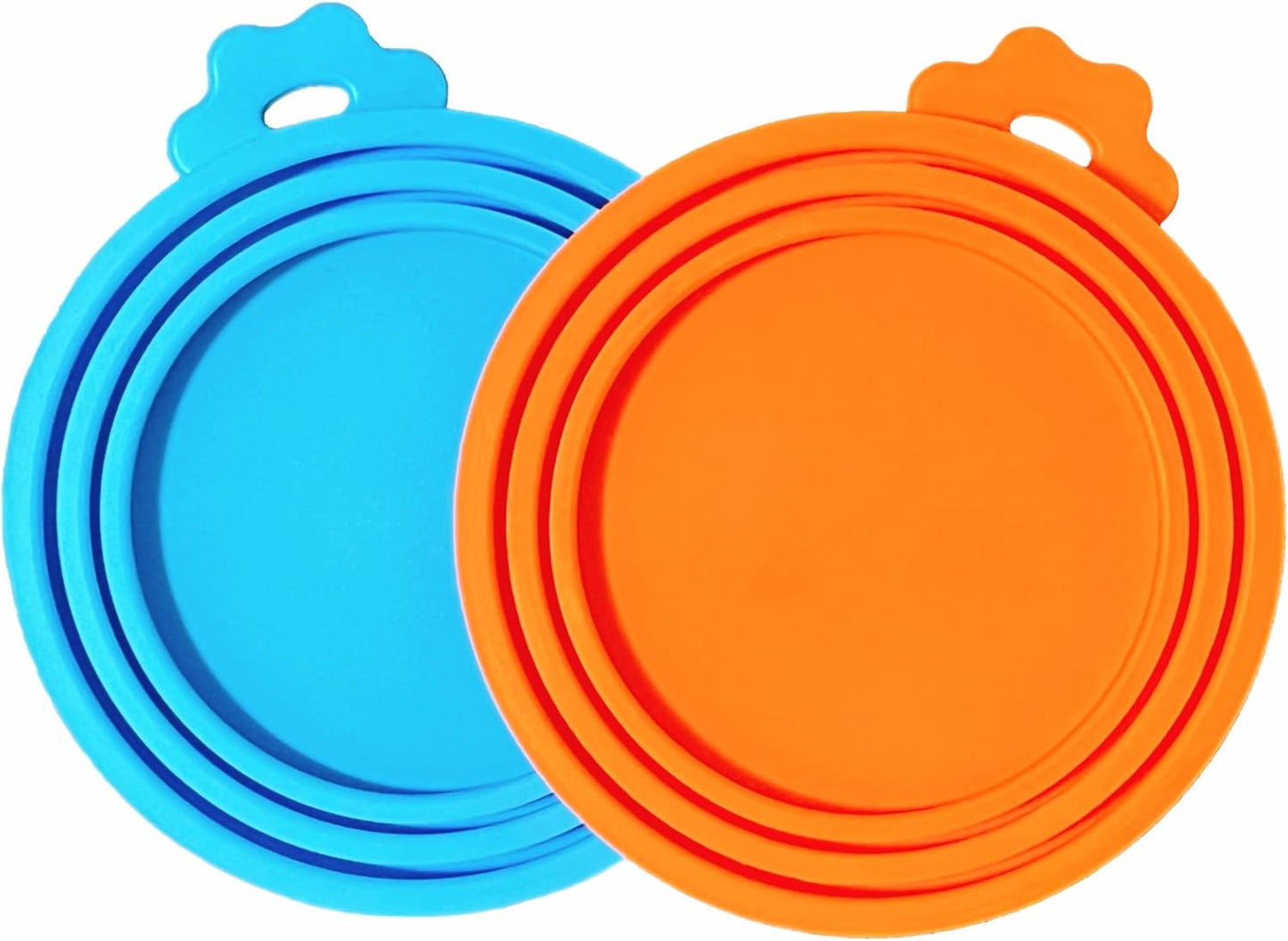 MoPawKT- Pet Food Can Covers, Silicone Can Lids for Cat/Dog Food, Universal 3 Sizes for Most of Standard Food Cans, BPA Free Reusable (2 lids+1 spoon)