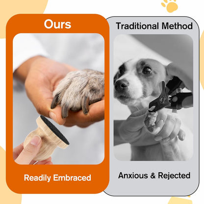 Dog Nail File with Replaceable Filing Disc Dog Nail File Scratch Board Replaceable Sandpaper Stress Free Nails Filing Dogs Trainning Accessories for Smooth and Healthy Nails