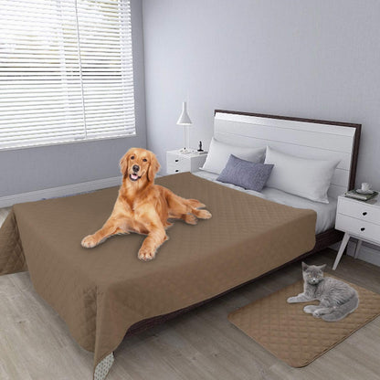 Easy-Going 100% Waterproof Dog Bed Cover, Non-Slip Pet Blanket for Furniture, Washable Couch Cover, Repleasement Sofa Cover (68x82 in,Gray)