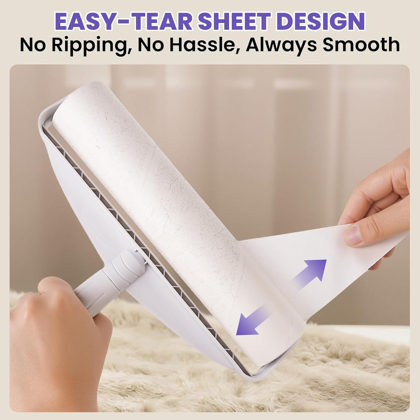Large Lint Rollers for Carpet: Sticky Rollers for Floor DELOMO 9.45 in with 3 Extendable Handle, Long Handle Sticky Mop for Cleaning Carpets, Cars, Bedding, Couches, and Pet Hair - for Pet Homes