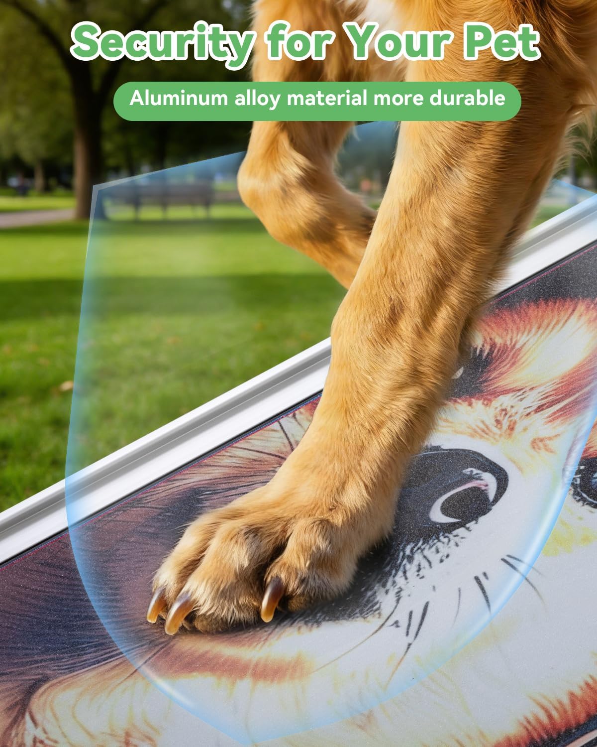 COZIWOW Telescoping Dog Car Ramp for Large Dogs - Heavy-Duty Aluminum Pet Ramp with High-Traction Surface, Anti-Slip Steps for Cars/Trucks/SUVs,Adjustable Sizing,330LB Load Capacity (63.5" L)