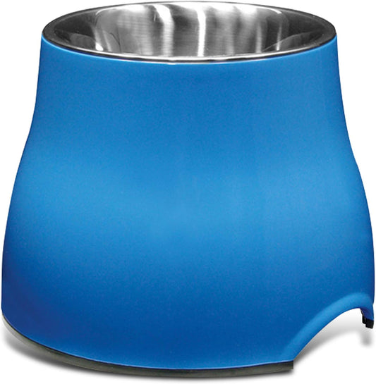 Dogit Elevated Dog Bowl, Stainless Steel Dog Food and Water Bowl for Large Dogs, White, 73753