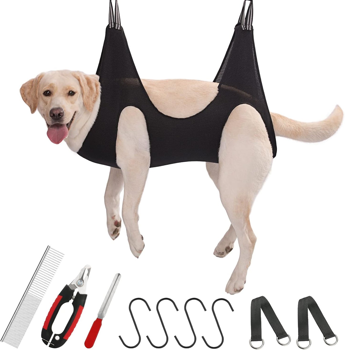 Guzekier Dog Grooming Hammock Harness for Dogs, Dog Nail Clipper
