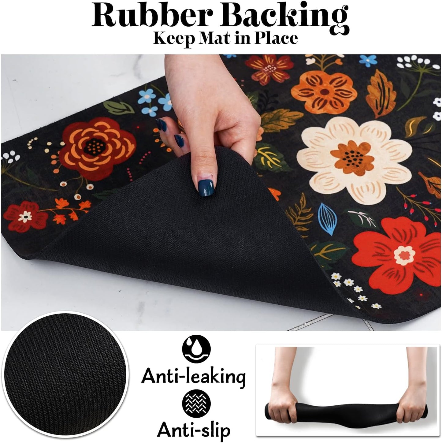 Dog Food Mats for Floors, Absorbent Dog Bowl Mat for Food and Water Dispenser, Quick Dry Cat Food Mat Pet Supplies