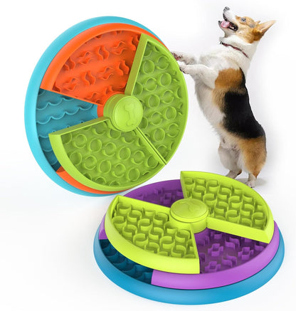 Slow Feeder Dog Bowl 3 Levels, Reduces Boredom and Anxiety, Non-Slip Interactive Puzzle Feeder, Suitable for Small/Medium/Larger Dogs