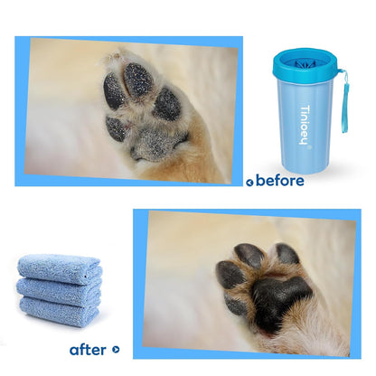 Dog Paw Cleaner for Small Dogs, Dog Paw Washer, Muddy Paw Cleaner, Pet Foot Cleaner, Dog Paw Protector Kit