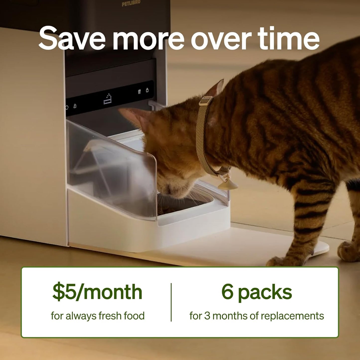 PETLIBRO Automatic Dog Feeder with Camera, Auto Cat Food Dispenser Slow Feeders Dogs Bowl, 1080P HD Video with Night Vision, 5G WiFi with 2-Way Audio, Stainless Steel Slow Food Tray for Small Dogs