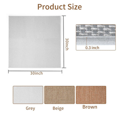 Carpet Stairs Runner for Wood Stairs, 8"x 30",Reusable Washable Self-Stick Stair Treads, for Indoor Steps, Non Slip for Kids Elders and Pets Stair Mats Residue Free, Grey 15-Pack