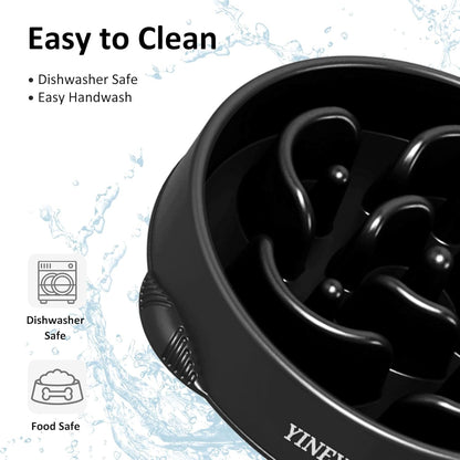 YINEYA Slow Feeder Dog Bowls, Pet Supplies that Slow Down Eating, Pet Food Bowls, Maze Dog Puzzle Feeder for Medium Breed