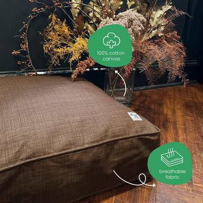Molly Mutt Medium to Large Dog Bed Cover- Forever Young Print - Measures 27”X36”X5’’ - 100% Cotton - Durable - Breathable - Sustainable - Machine Washable Dog Bed Cover (Dd82b)