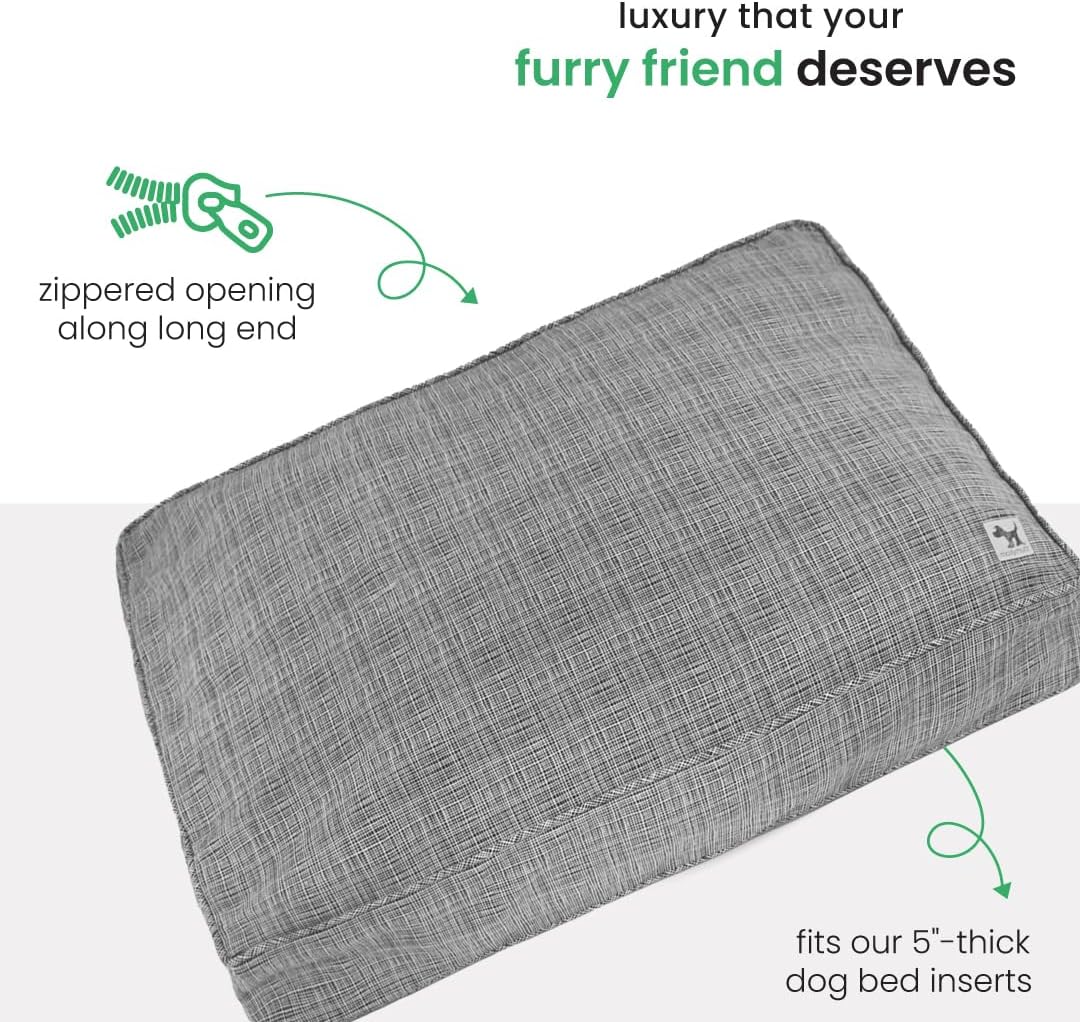 Molly Mutt Medium to Large Dog Bed Cover- Forever Young Print - Measures 27”X36”X5’’ - 100% Cotton - Durable - Breathable - Sustainable - Machine Washable Dog Bed Cover (Dd82b)