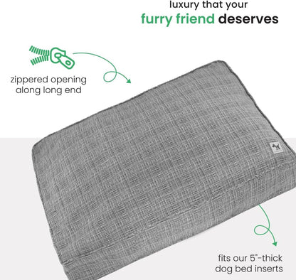 Molly Mutt Medium to Large Dog Bed Cover- Forever Young Print - Measures 27”X36”X5’’ - 100% Cotton - Durable - Breathable - Sustainable - Machine Washable Dog Bed Cover (Dd82b)