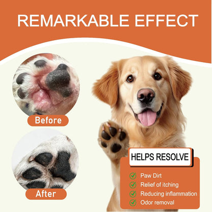 Dog Paw Cleaner – 100ML No-Rinse Dog Paw Washer, Natural Plant Extracts, Gentle Soothes & Moisturizes, Effectively Cleans Pet Toes, Suitable for Dogs, Puppies & Cats