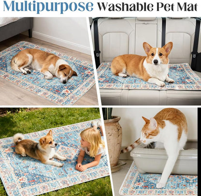 Washable Pee Pads for Dogs, 2 Pack Reusable Puppy Training Pads 40"x26" Super Absorbent Waterproof Dog Training Pads, Non-Slip Potty Pads, Whelping Pads Litter Mat