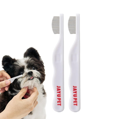 JAYU PET Facial Grooming Comb - Dog Eye Combs, Stress-free Eye Gunk Remover for Dogs & Cats, Pet Facial Brush, Cat Grooming Kit, Stainless Steel Deshedding Comb (1ea)
