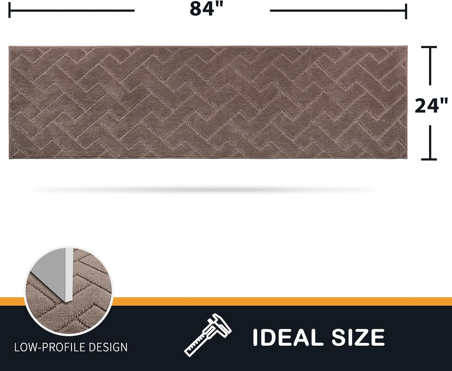 PURRUGS Dirt Trapping Door Mat 20" x 31.5", Non-Slip Machine Washable Entry Rug, Dog Doormat, Indoor Front Door Mat, Super Absorbent Entryway Rug for Muddy Shoes & Paws, Taupe