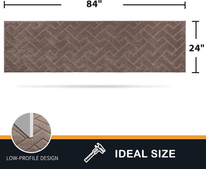 PURRUGS Dirt Trapping Door Mat 20" x 31.5", Non-Slip Machine Washable Entry Rug, Dog Doormat, Indoor Front Door Mat, Super Absorbent Entryway Rug for Muddy Shoes & Paws, Taupe