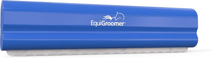 EquiGroomer 8-Inch Deshedding Brush for Horses and Large Shedding Dogs 50 lbs and Up (Golden Retriever, German Shepherd, Husky), Undercoat Grooming Tool, Removes Loose Hair and Fur, Blue