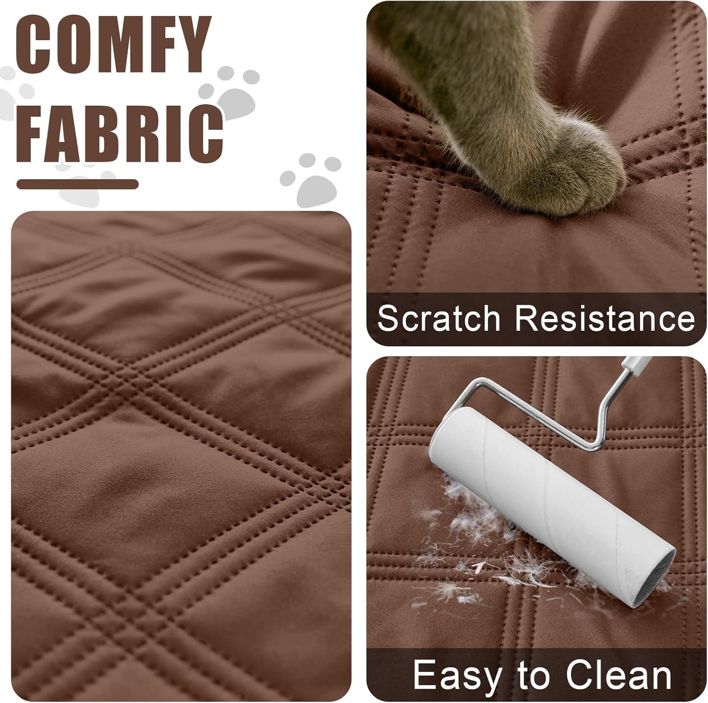 Smiry Waterproof Dog Bed Cover Blanket 30x70, Soft Reversible Pet Blanket, Washable Leakproof Cats Dogs Couch Cover for Sofa, Couch, Furniture, Grey/Dark Grey