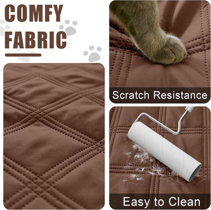 Smiry Waterproof Dog Bed Cover Blanket 30x70, Soft Reversible Pet Blanket, Washable Leakproof Cats Dogs Couch Cover for Sofa, Couch, Furniture, Grey/Dark Grey