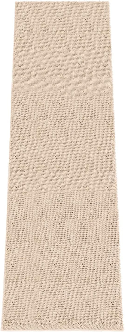 Absorbent Dog Door Mat for Muddy Paws, 60" x 24" Chenille Indoor Mats for Entryway, Trap Dirt Front Door Mat Indoor Entrance Washable Non Slip Soft