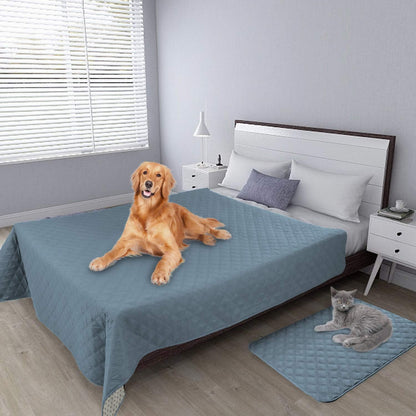 Easy-Going 100% Waterproof Dog Bed Cover, Non-Slip Pet Blanket for Furniture, Washable Couch Cover, Repleasement Sofa Cover (68x82 in,Gray)
