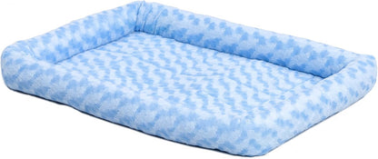 MidWest Homes for Pets QuietTime Dog Bed - White Fleece Bolster, Ultra-Soft and Machine Washable, Fits 24-Inch Crates and Carriers, for Small Breed Dogs