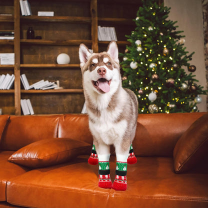 EXPAWLORER Anti Slip Dog Socks to Prevent Licking Paws, Dog Shoes for Hot Pavement, Dog Booties for Small Medium Large Senior Dogs, Traction Control Boots & Paw Protectors for Hardwood Floors