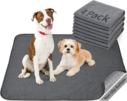 Dog Pee Pad Washable Extra Large, Instant Absorb Thicker Training Pads Non-Slip Pet Playpen Mat, Waterproof Reusable Floor Mat Ideal for Puppy Senior Dog Whelping Incontinence Housebreaking 65x48 Inch
