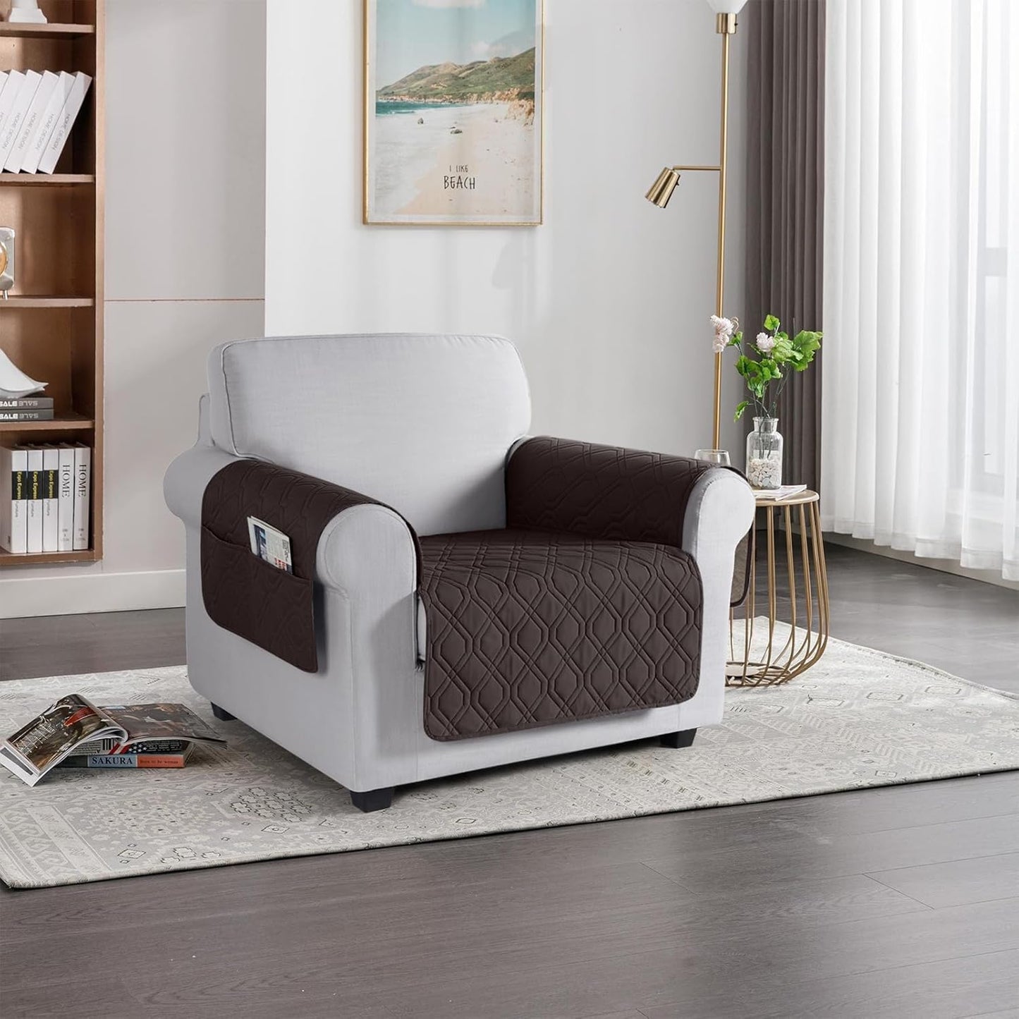 VANSOFY Couch Cover, Waterproof Sofa Covers Washable Slipcover Furniture Protector Couch Seat Covers Non-Slip Couch Cover for Dogs, Pets(Sofa, Dark Gray)