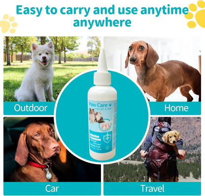 Dog Paw Cleaning Solution,3.4 FL Oz Pet Paw Cleaner,Dog Paw Cleaner, Pleasant Smell Dog Foot Cleaner, Deep Clean Paw Cleaner for Dogs and Cats,No Rinse Dog Paw Washer