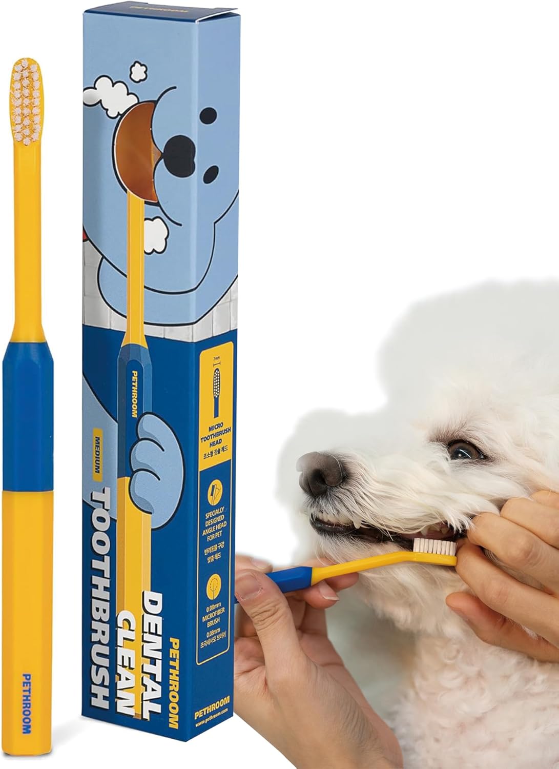 PETHROOM] Pet Toothbrush - Cats, Kitten, Small Dog Dental Care, Removing Teeth Tartar | Soft Bristle Cleaning Toothbrush Cat (Extra Small)