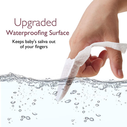 Momcozy Silicone Finger Toothbrush for Baby, Baby Finger Toothbrush for Training Teething, Infant Oral Cleaner, 2 Pcs Silicone Toothbrush