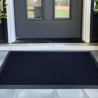 Muddy Mat® Meshy Mat™ Door Mat Heavy-Duty Quick-Dry Floor Mat, Sand & Dirt Trapper for Indoor & Outdoor, Ideal for Entrance, Mudrooms,Patios & Garages,Low-Profile,Non-Slip,Washable– Black 17"x30"x0.4"