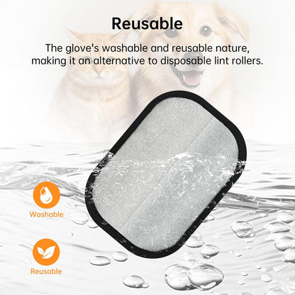 1 Pcs Pet Hair Removal Gloves Brush, Reusable Cat Dog Electrostatic Hair Remover Grooming Glove Tool