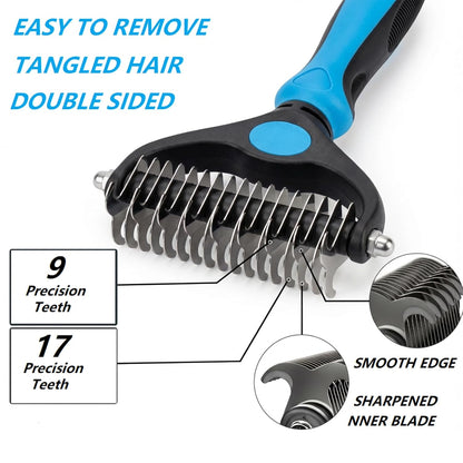PETIMP STORE 4PCS Self Cleaning Slicker Brush, Pet Grooming Rake, Bath Brush & Massage Brush for Short/Long Haired Dogs, Cats & Horses, Pet Grooming Deshedding Tools - Pet Supplies (White Black)