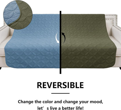 Waterproof Dog Blanket, 30x30 inches Small Pet Couch Covers for Sofa, Chair Bed Furniture Protector from Dogs Washable and Reversible-Lightgrey+Darkgrey