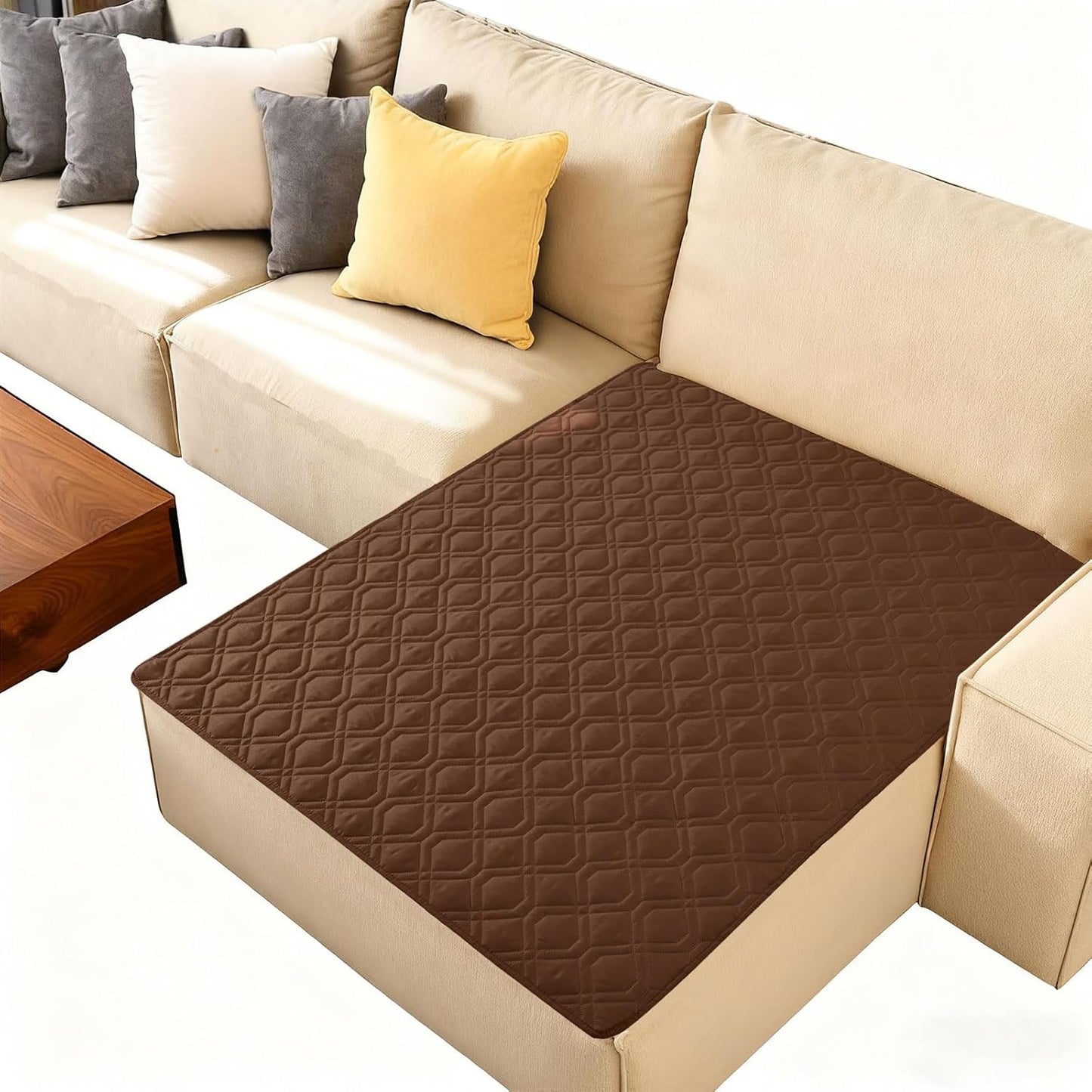 hyha Waterproof Dog Bed Blanket, Soft Pet Blankets, Waterproof Couch Cover for Dogs, Reversible Sofa Covers Washable for Furniture (30x70 Inch, Taupe/Beige)