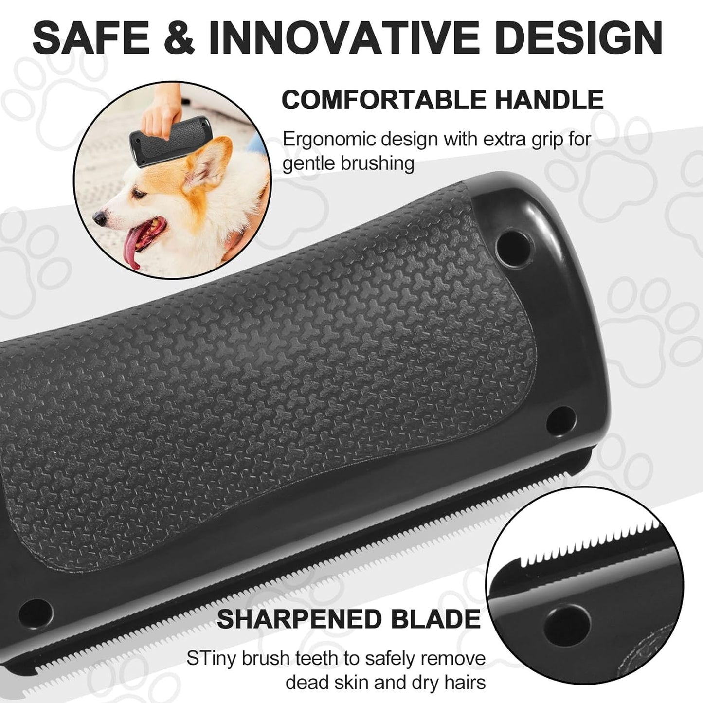 Deshedding Pet Brush, Deshedding Brush for Indoor Cats, Dogs, Pet Hair Remover Comb for Short Long Hair, Easy Clean Pet Grooming Tool for Shedding Control