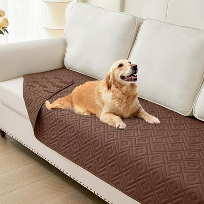 hyha Waterproof Dog Blanket, Soft Pet Bed Blankets, Waterproof Sofa Couch Cover for Dogs Washable, Reversible Pet Couch Covers for Sofa Furniture (30x70 Inch, Grey/Dark Grey)