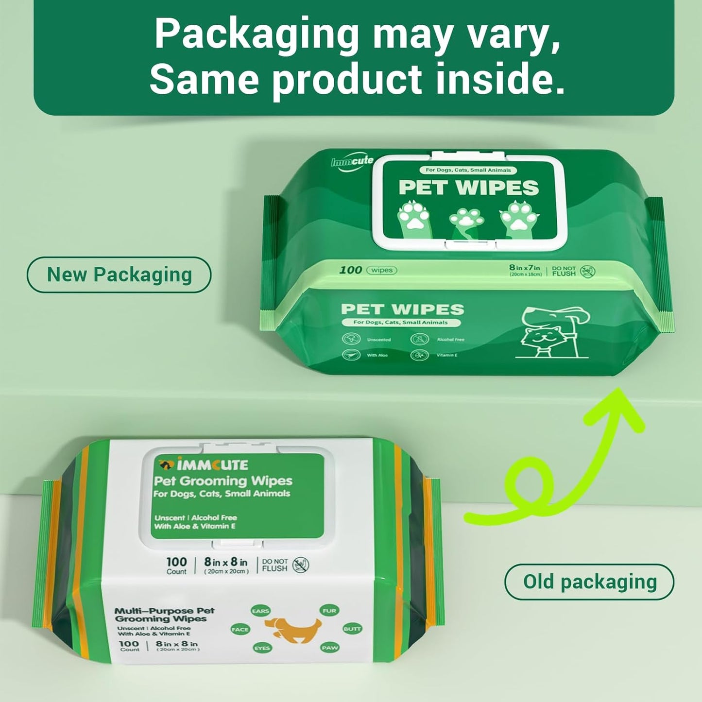 32 PCS Unscented Extra Thick Pet Bathing Wipes for Dogs & Cats, Dog Wipes Washing Gloves, Cleaning & Deodorizing Grooming Gloves for Daily Care and Traveling with EDI Water, Glycerin, Aloe Extract