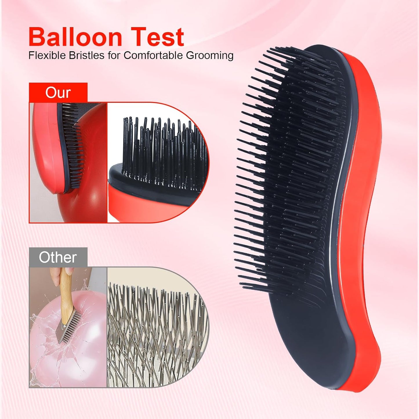 Small Dog Brush- Grooming Tool for Teddy, Yorkies, Maltese, Shih Tzu, Chihuahua - Puppy Hair Brush (Blue)
