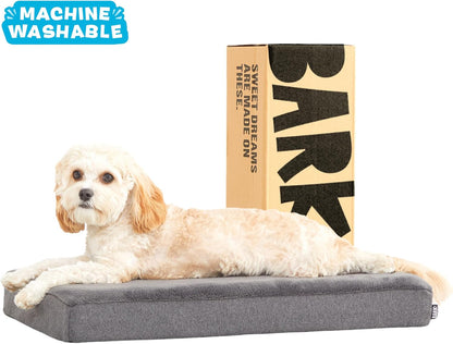 Barkbox Orthopedic Dog Bed with Memory Foam, Premium Comfort for Dogs and Puppies, Large Sized Dog Bed for Joint Relief and Restful Sleep, Durable and Easy to Clean - Grey, Large