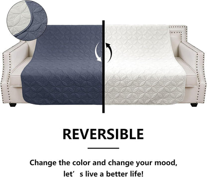 Waterproof Dog Blanket, 30x30 inches Small Pet Couch Covers for Sofa, Chair Bed Furniture Protector from Dogs Washable and Reversible-Lightgrey+Darkgrey