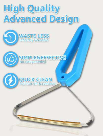 1 PCS Pet Hair Removal Tool, Fuzz Lint from Carpet, Rug, and Furniture – Effective Rake,Scraper,Shaver and Brush – Lint Cleaner and Pro Pet Hair Remover – Ideal for Pet Towers,Couch,Car
