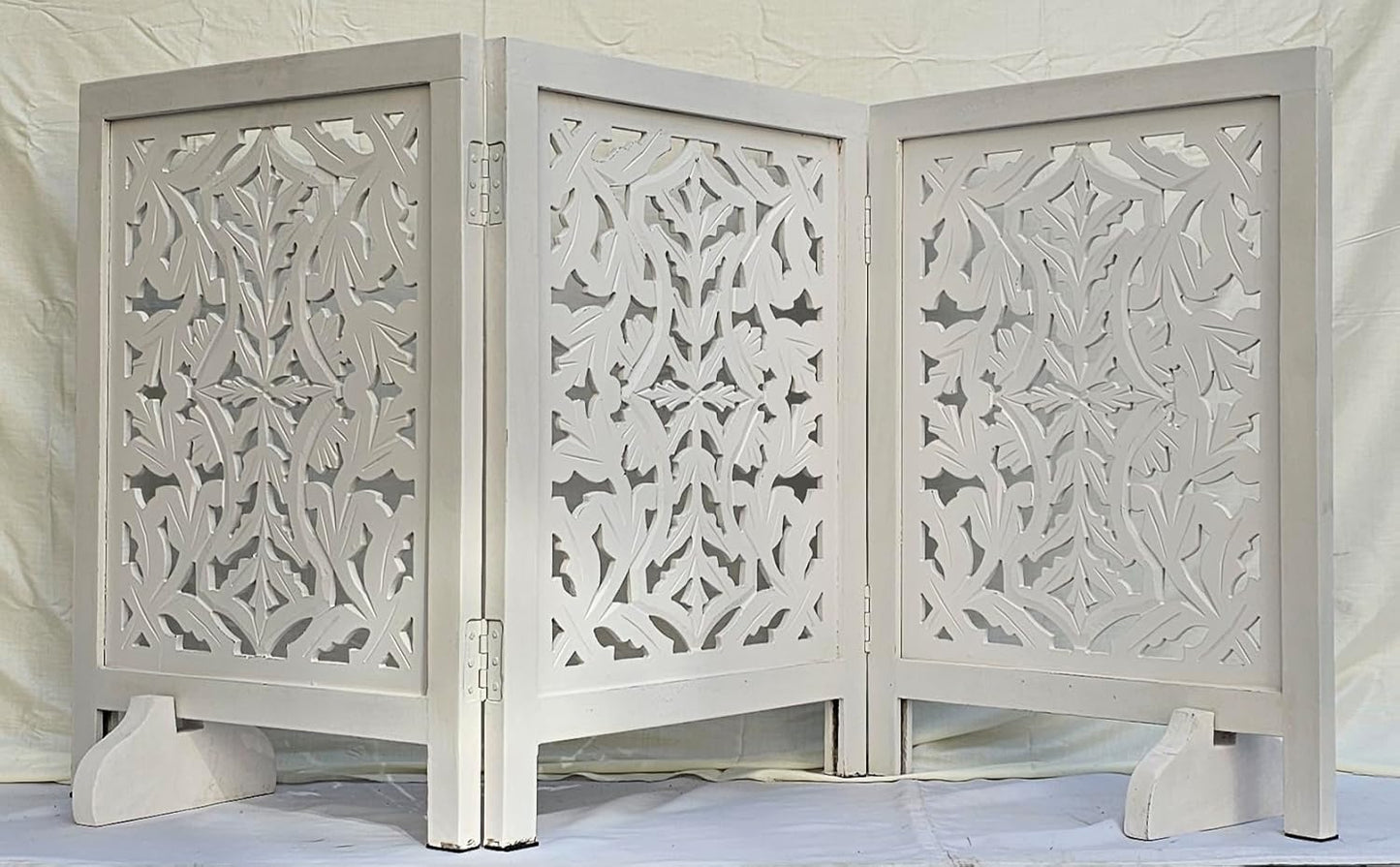 Freestanding Pet Gate for Dogs, Foldable Wooden Dog Gate for House, Indoor Dog Gate for Stair, Doorway, House Design Gates for Dogs Indoor, 72 Inch Wide, (18" x4 Panels 72 inch), Burnt Finish