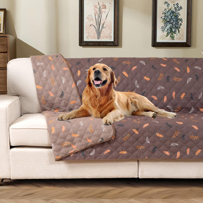 Waterproof Pet Couch Cover Washable, Stylish Reversible Pet Blanket, Soft Sofa Furniture Protector for Dogs Kids Pets.(Gray/Light Gray, 30"x70")