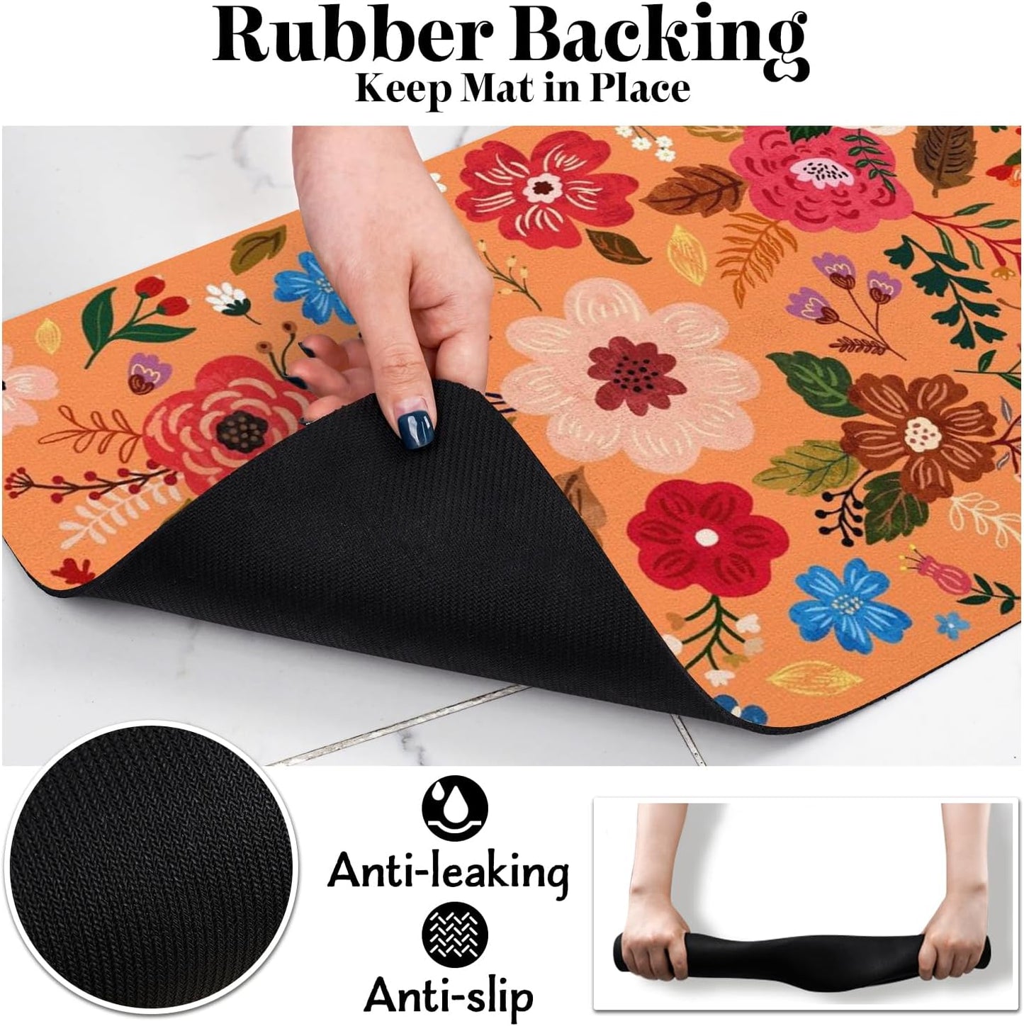 Dog Food Mats for Floors, Absorbent Dog Bowl Mat for Food and Water Dispenser, Quick Dry Cat Food Mat Pet Supplies