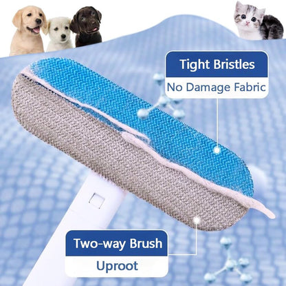 Pet Hair Remover for Furniture, Reusable 17-Inch Multifunctional Cat and Dog Hair Removal Tool for Couch, Carpet, Bedding, Car Seats